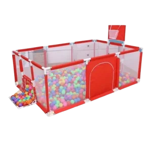 Parc bébé avec foot et basket + 20 Balles colorées