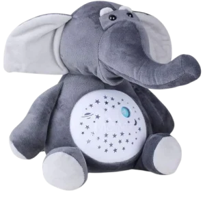 Peluche musical avec projecteur - ELEPHANT