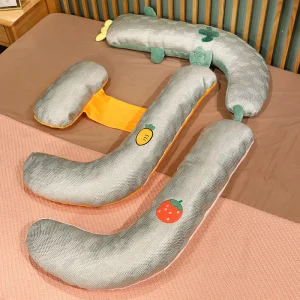 Oreiller de grossesse en rotin et soie de glace