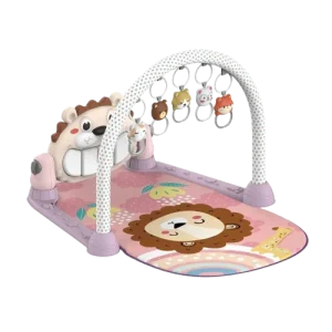 Tapis d'éveil gym et piano violet - Lion