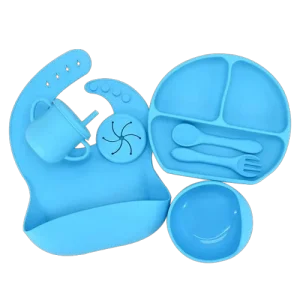 Ensemble vaisselle 7 pcs en silicone