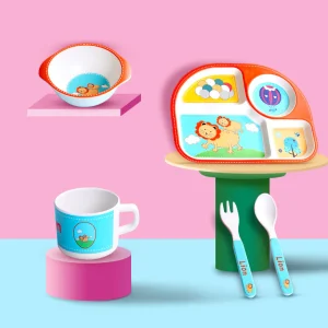 Set de couverts pour enfants en fibre de bambou