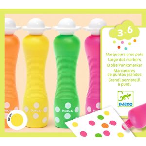 4 marqueurs mousse Fluos- DJECO