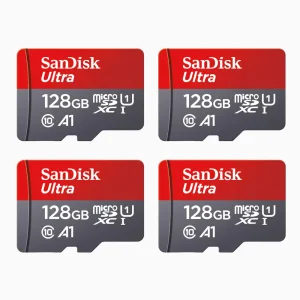 4x Carte Micro SD 128GO