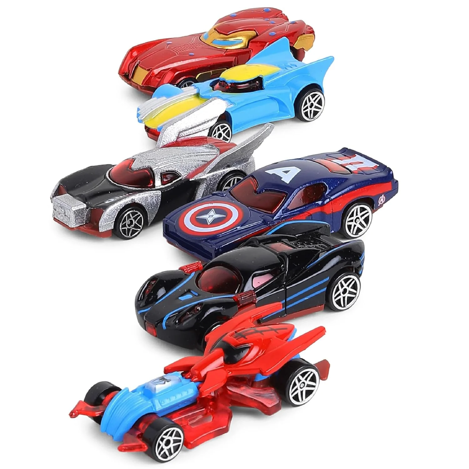 Jouet de voiture de course en alliage pour enfants - Avengers Anime – Image 3