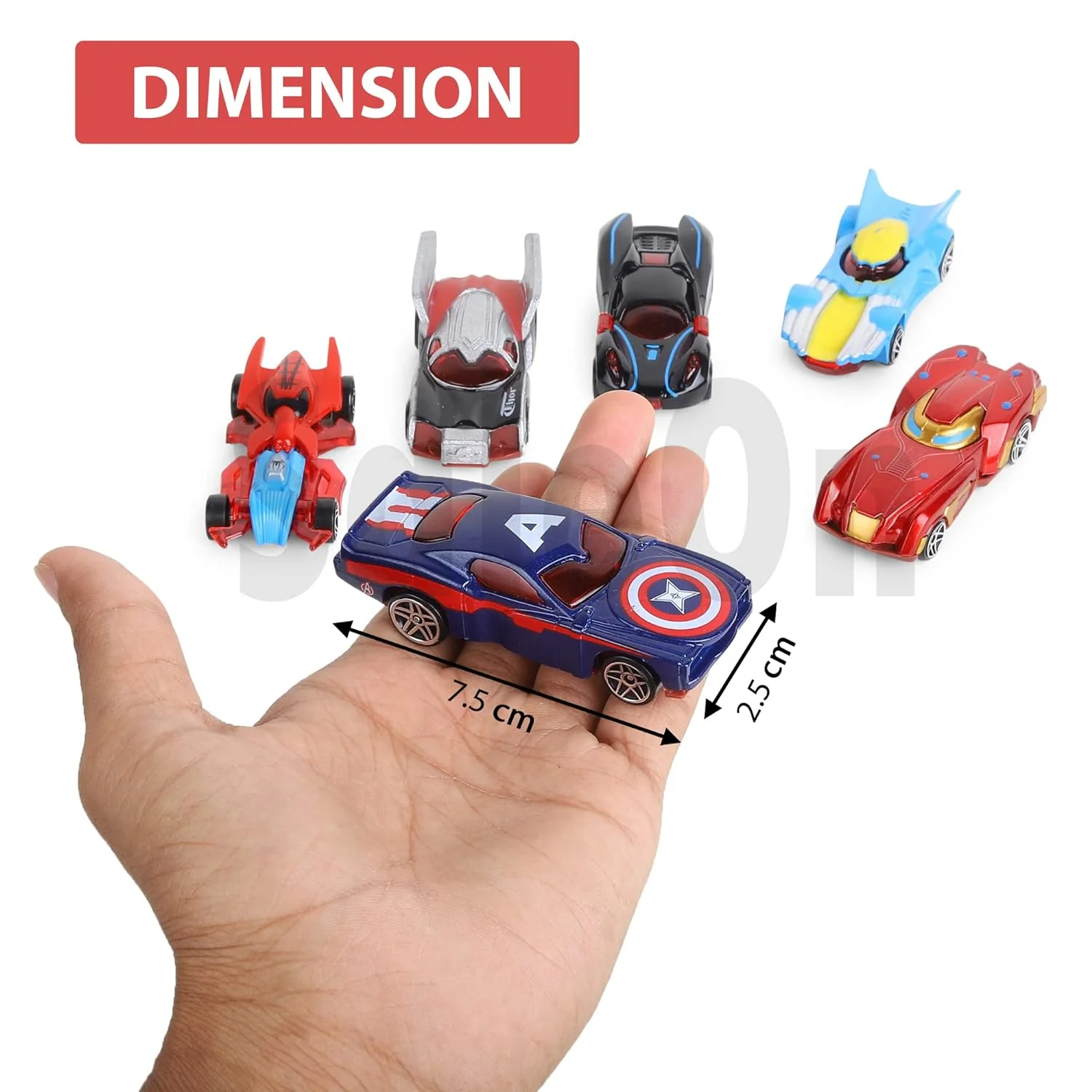 Jouet de voiture de course en alliage pour enfants - Avengers Anime – Image 5