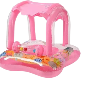 Bouée gonflable avec Pare-Soleil - Rose