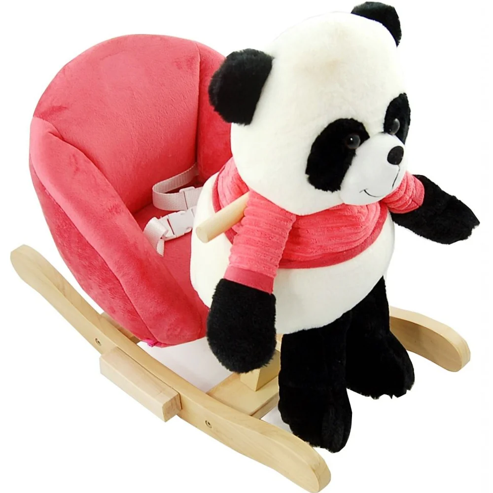 Chaise à bascule en peluche animaux – Image 3