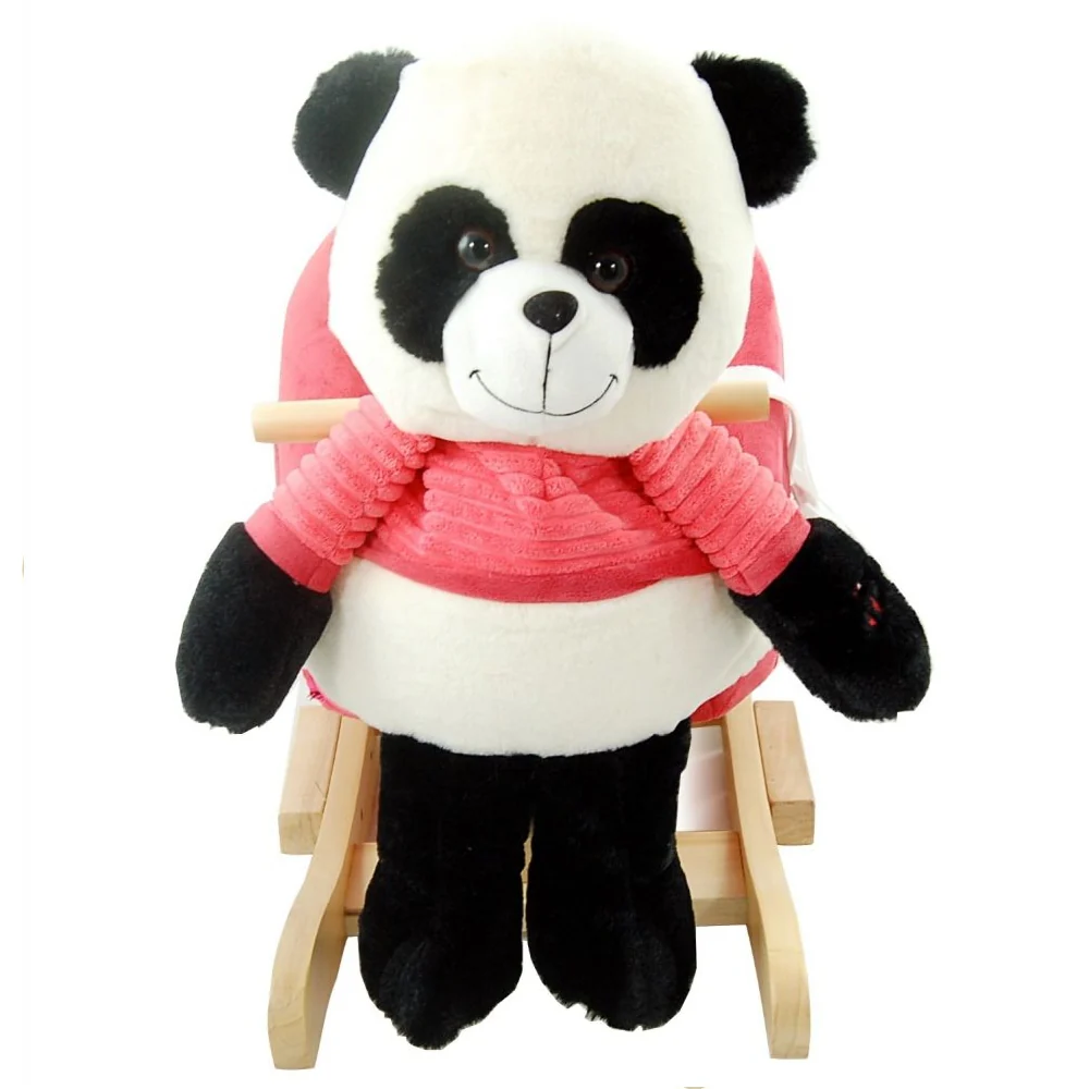 Chaise à bascule en peluche animaux – Image 2