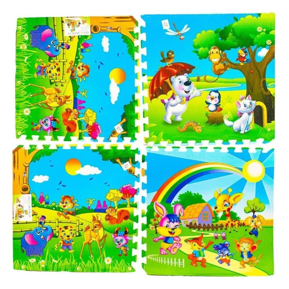 Tapis puzzle ' Animaux ' en mousse - EVA – Image 2