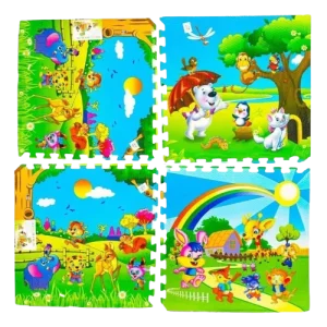 Tapis puzzle ' Animaux ' en mousse - EVA