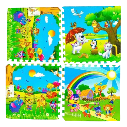 Tapis puzzle ' Animaux ' en mousse - EVA