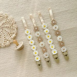 Attache sucette - |Petite Daisy| - Marguerites