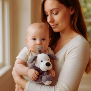 Attache tétine peluche animale | MonPuppy™