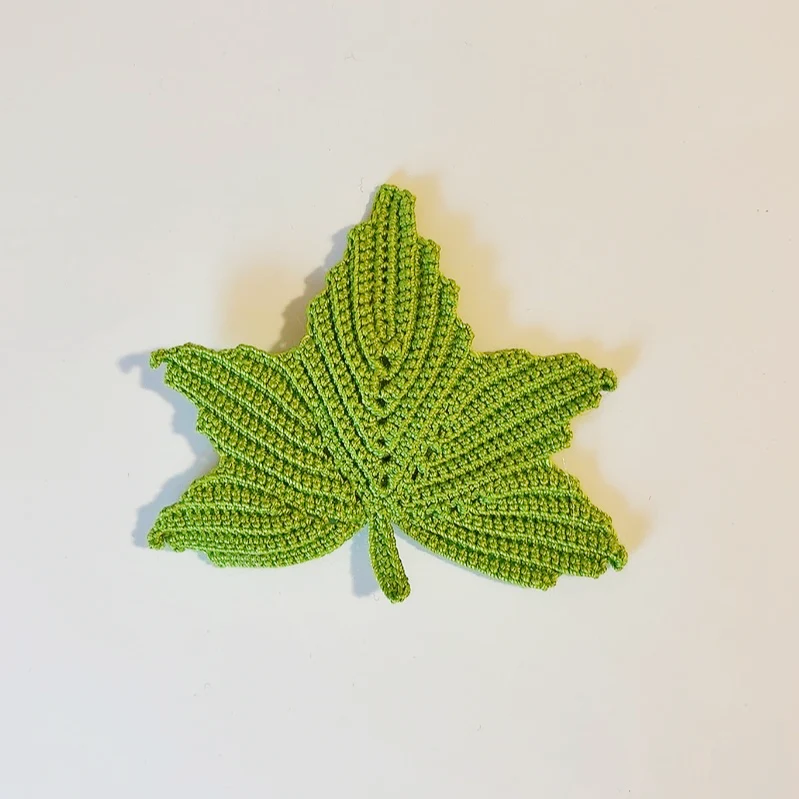 Barrette à Clip Crochet "Feuille d'Automne" – Image 6