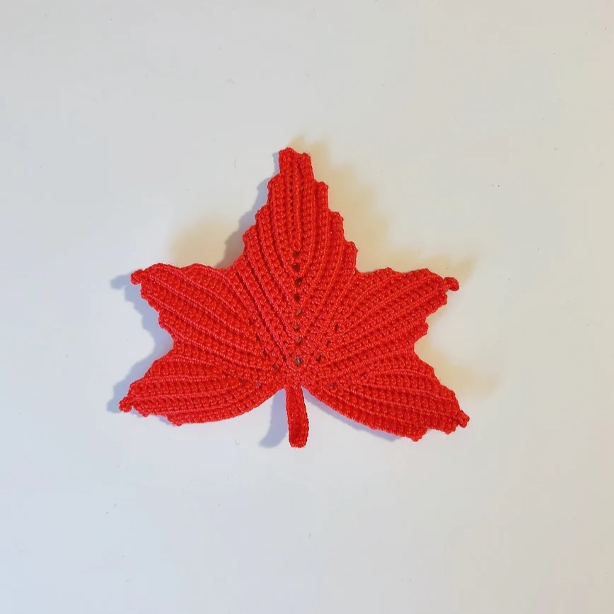 Barrette à Clip Crochet "Feuille d'Automne" – Image 7