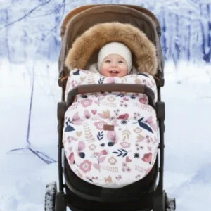 Chancelière poussette | Fleurs roses