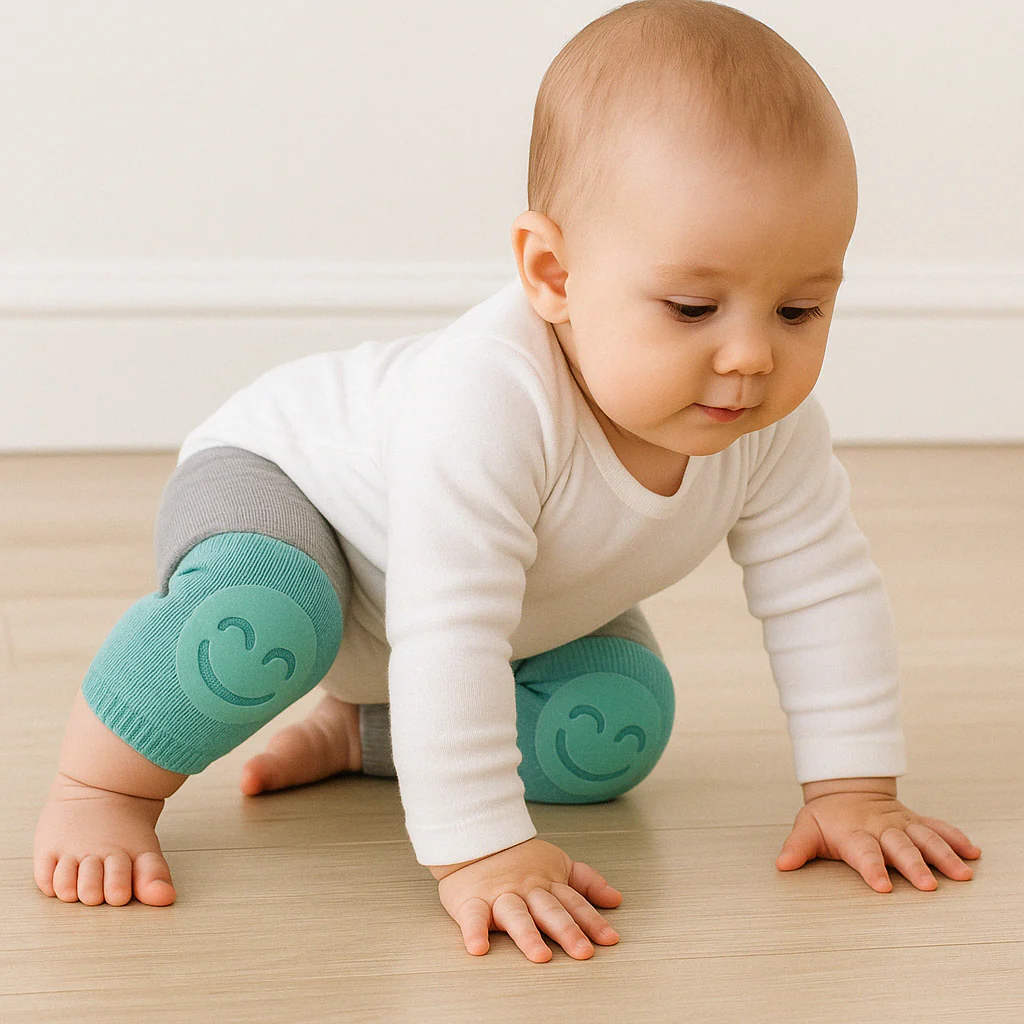 Chaussettes de protection des genoux Leggings avec visage souriant – Image 2