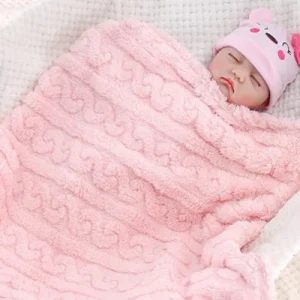 Couverture bebe polaire-|Taffetas|-Unie