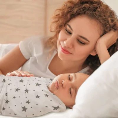 Couverture emmaillotage-|LangeBébé|-Coton Bio – Image 3