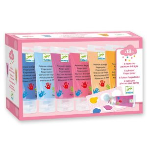 6 tubes de peinture à doigts sweet – DJECO