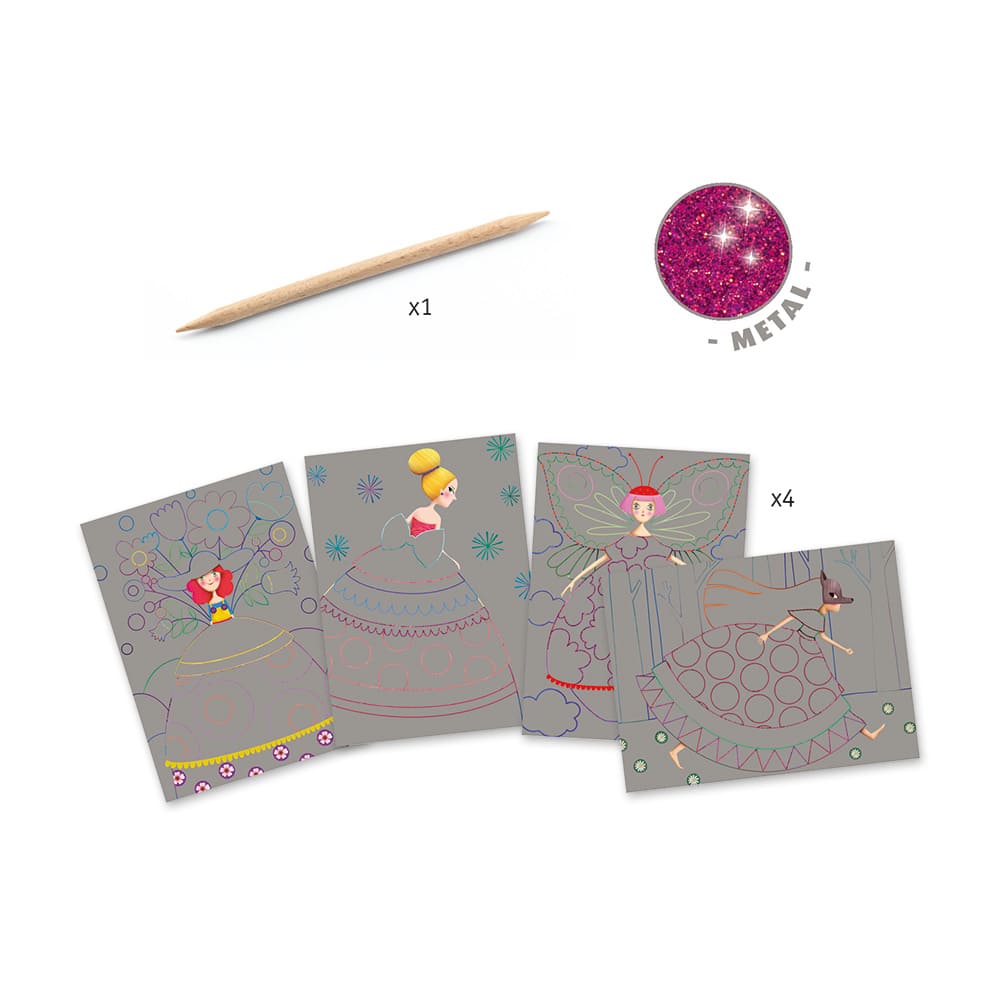 Cartes à gratter le bal des coquettes – DJECO – Image 2