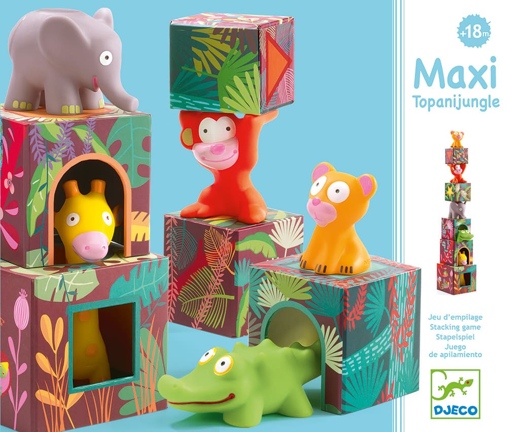 Cubes imagiers Maxi topanijungle – DJECO