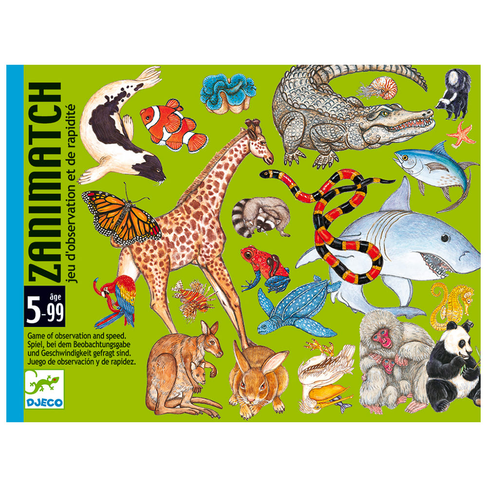 Jeu de cartes zanimatch observation & rapidité – DJECO