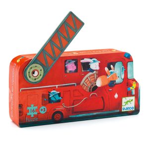 Puzzle 16 pièces camion de pompier – DJECO