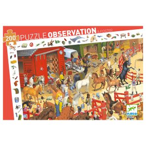 Puzzle d&rsquo;observation 200 pièces équitation – DJECO