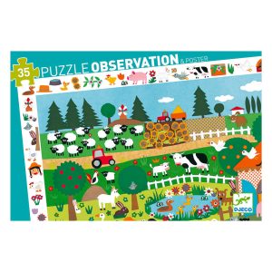 Puzzle d&rsquo;observation 35 pièces la ferme – DJECO