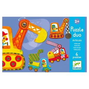 Puzzle duo articulo vehicule – DJECO