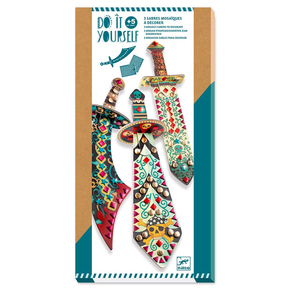 Sabres mosaiques diy comme un pirate – DJECO