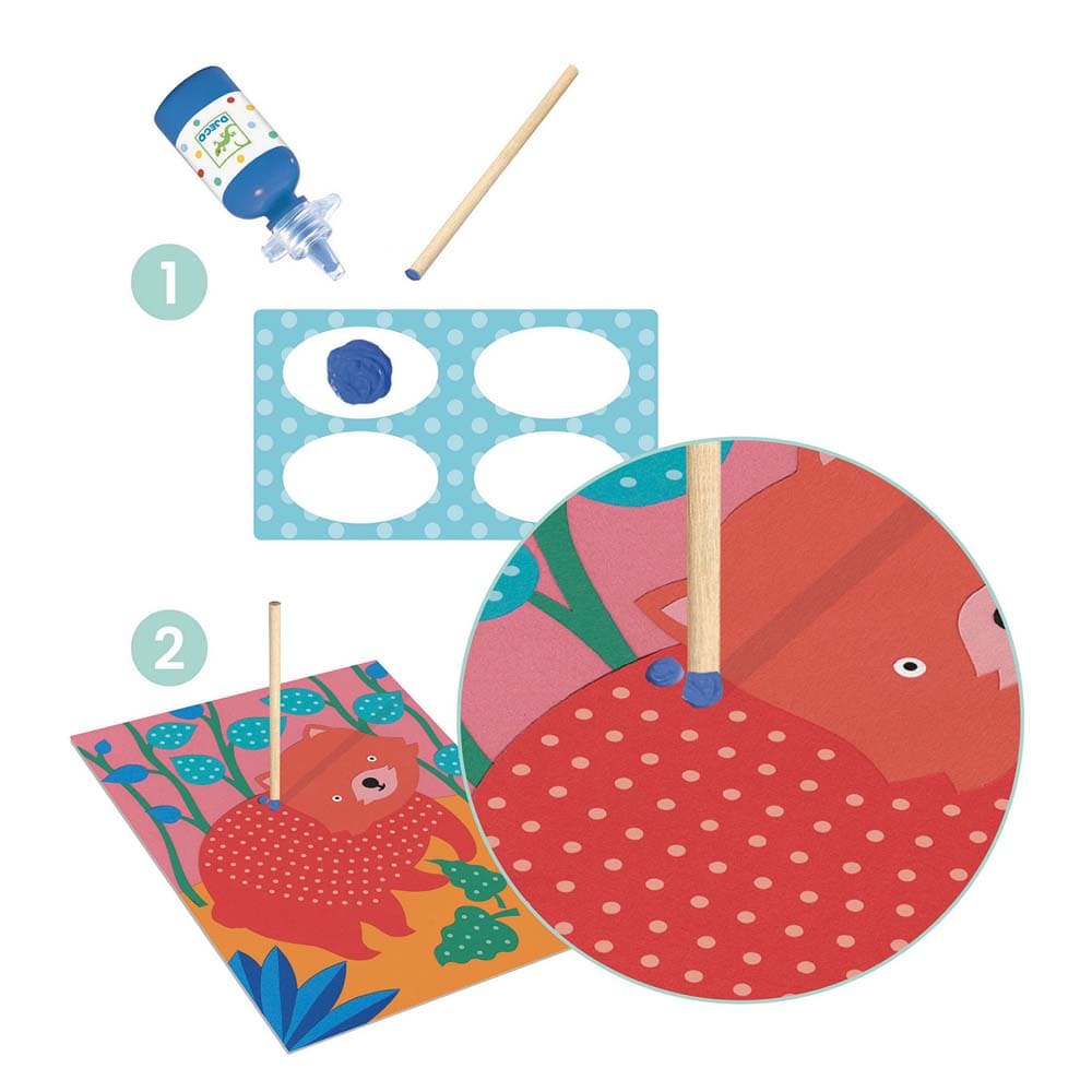 Peinture au bâton pointillisme – DJECO – Image 3