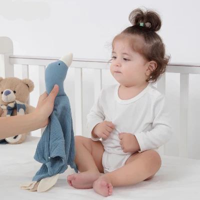 Doudou Pour Bébé Apaisant Oie Coton Bio | Mousseline™ – Image 4