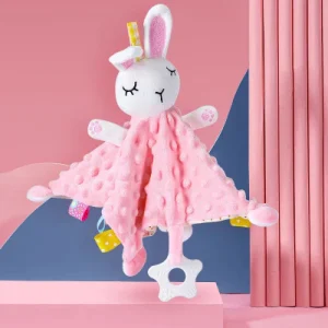 Doudou pour bebe- |CuddlyToy|- Lapin rose