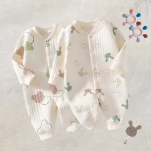 Grenouillère pour bébé-|BabyClouds|-Matelassée