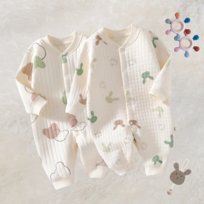 Grenouillère pour bébé-|BabyClouds|-Matelassée