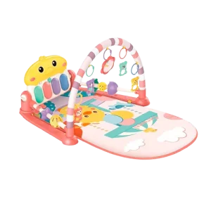 Tapis d'éveil gym et piano - Rose - IBI-IRN
