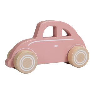 Voiture en bois rose – LITTLE DUTCH