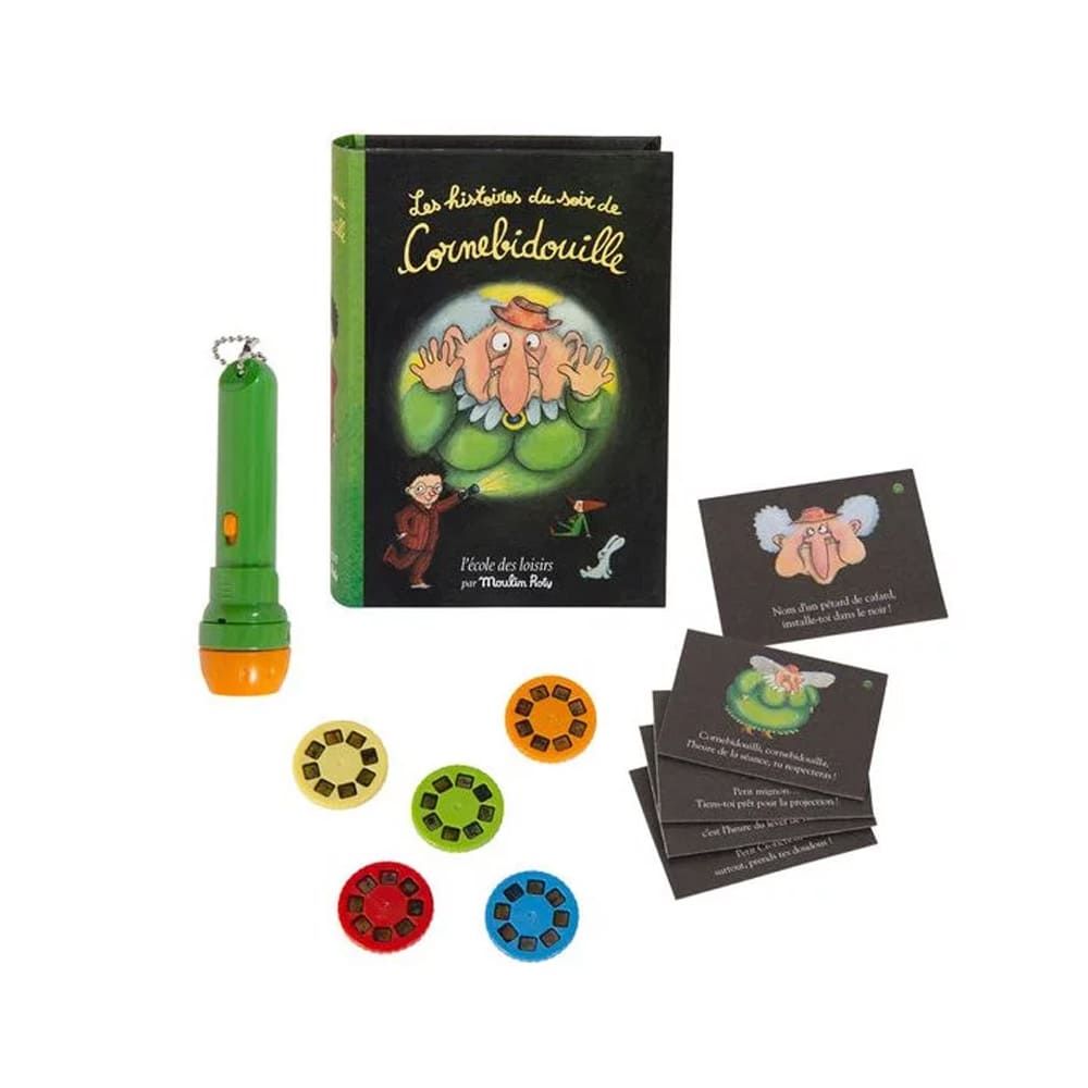 Lampe à histoires livre Cornebidouille – Ecole des loisirs – MOULIN ROTY