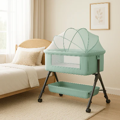 Lit Bébé Cododo Pliable SommeilProche™ | Vert