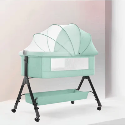 Lit Bébé Cododo Pliable SommeilProche™ | Vert – Image 3