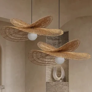 Luminaire en rotin ~ LEE