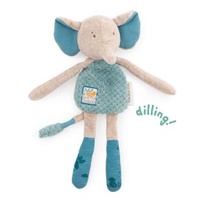 Doudou hochet éléphant – Sous mon baobab – MOULIN ROTY