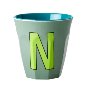 Verre Alphabet N Bleu – RICE