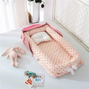 Nid Bébé ChaiseLongue™ | Picotée Rose