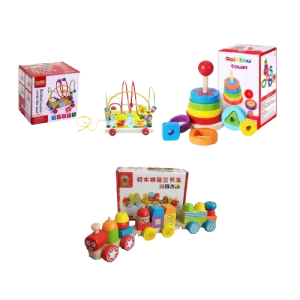 Pack 3 jouets éducatif en bois