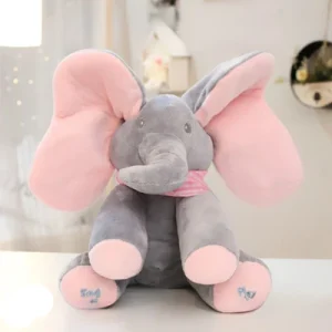 Peluche musicale bébé-|Rubby|-Éléphante