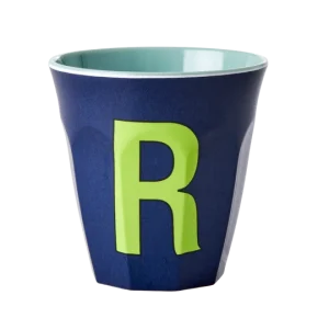 Verre Alphabet R Bleu – RICE